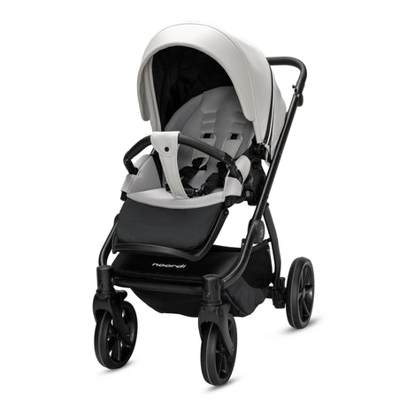 Noordi Fjordi V2 Leather - 2in1 Pushchair with ThermoCot™ Carrycot- Cloud