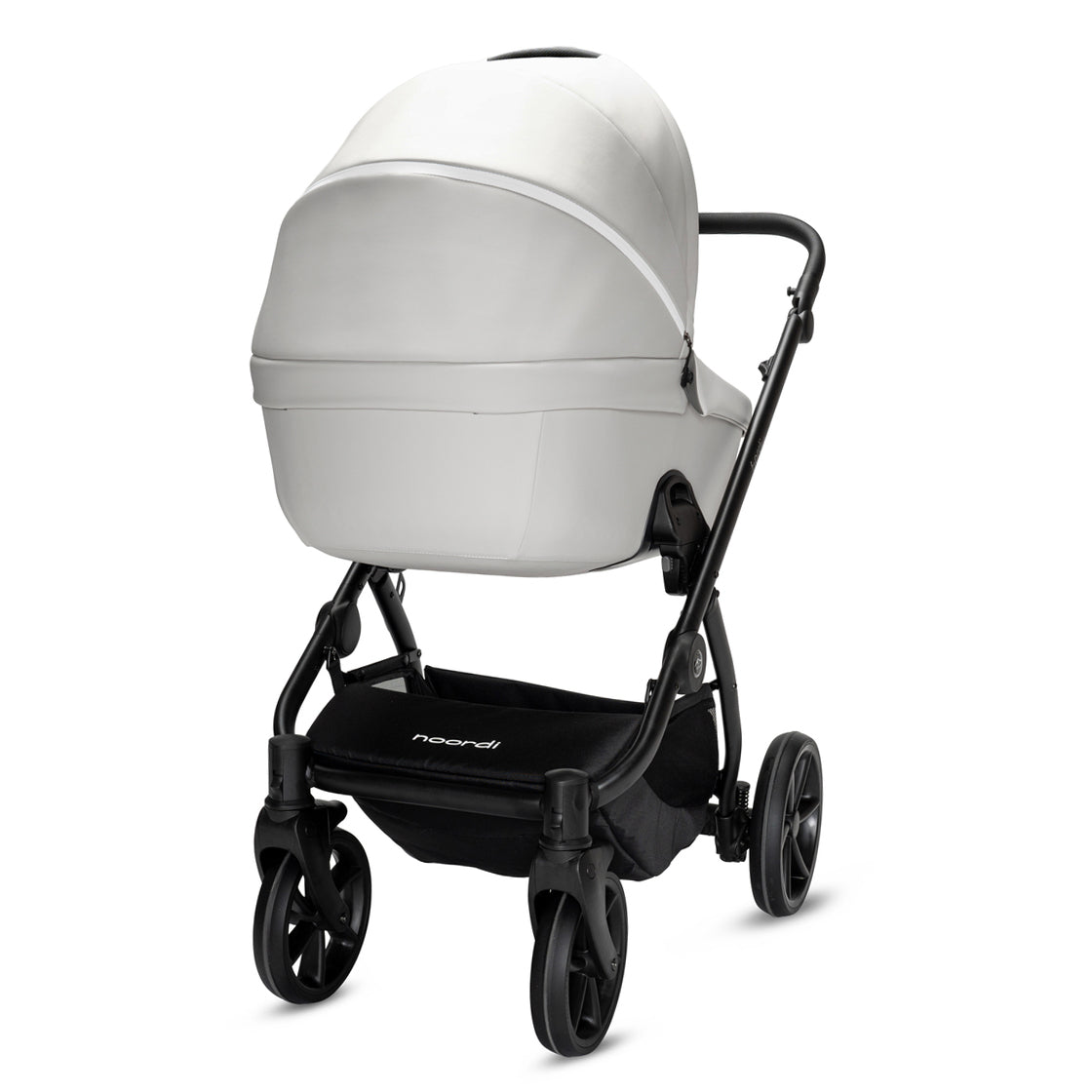 Noordi Fjordi V2 Leather - 2in1 Pushchair with ThermoCot™ Carrycot- Cloud