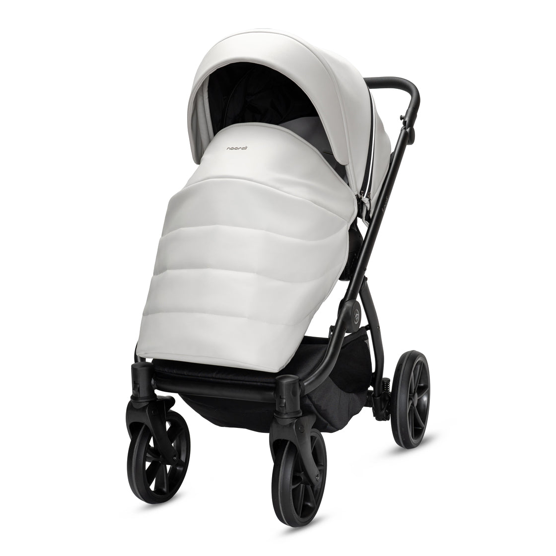 Noordi Fjordi V2 Leather - 2in1 Pushchair with ThermoCot™ Carrycot- Cloud