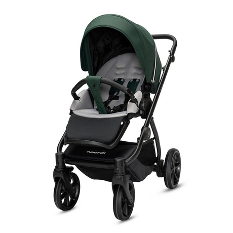 Noordi Fjordi V2 – 2in1 Pushchair with ThermoCot™ Carrycot, Emerald Green