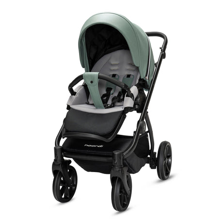 Noordi Fjordi V2 Leather - 2in1 Pushchair with ThermoCot™ Carrycot- Sage