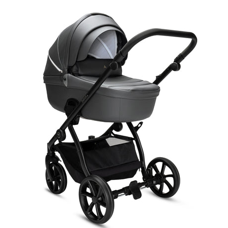 Noordi Fjordi V2 Leather - 2in1 Pushchair with ThermoCot™ Carrycot- Shadow Grey