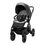Noordi Fjordi V2 Leather - 2in1 Pushchair with ThermoCot™ Carrycot- Shadow Grey