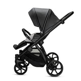 Noordi Fjordi V2 Leather - 2in1 Pushchair with ThermoCot™ Carrycot- Shadow Grey