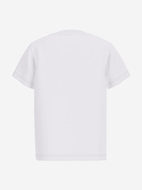 Guess Kids Teddy Bear Logo T-Shirt in White