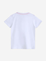 Guess Boys Logo Print T-Shirt in White