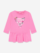 Guess Baby Girls Heart Dress with Knickers in Pink