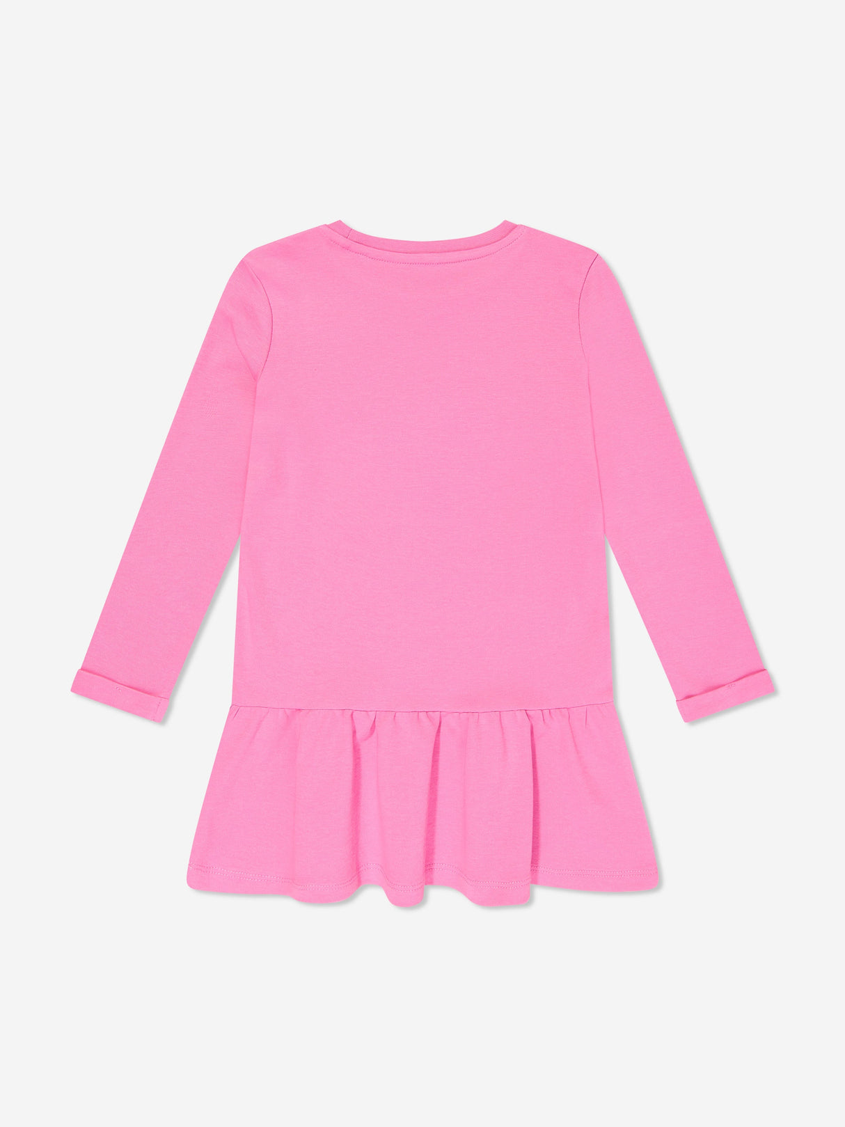 Guess Girls Logo Jersey Dress in Pink
