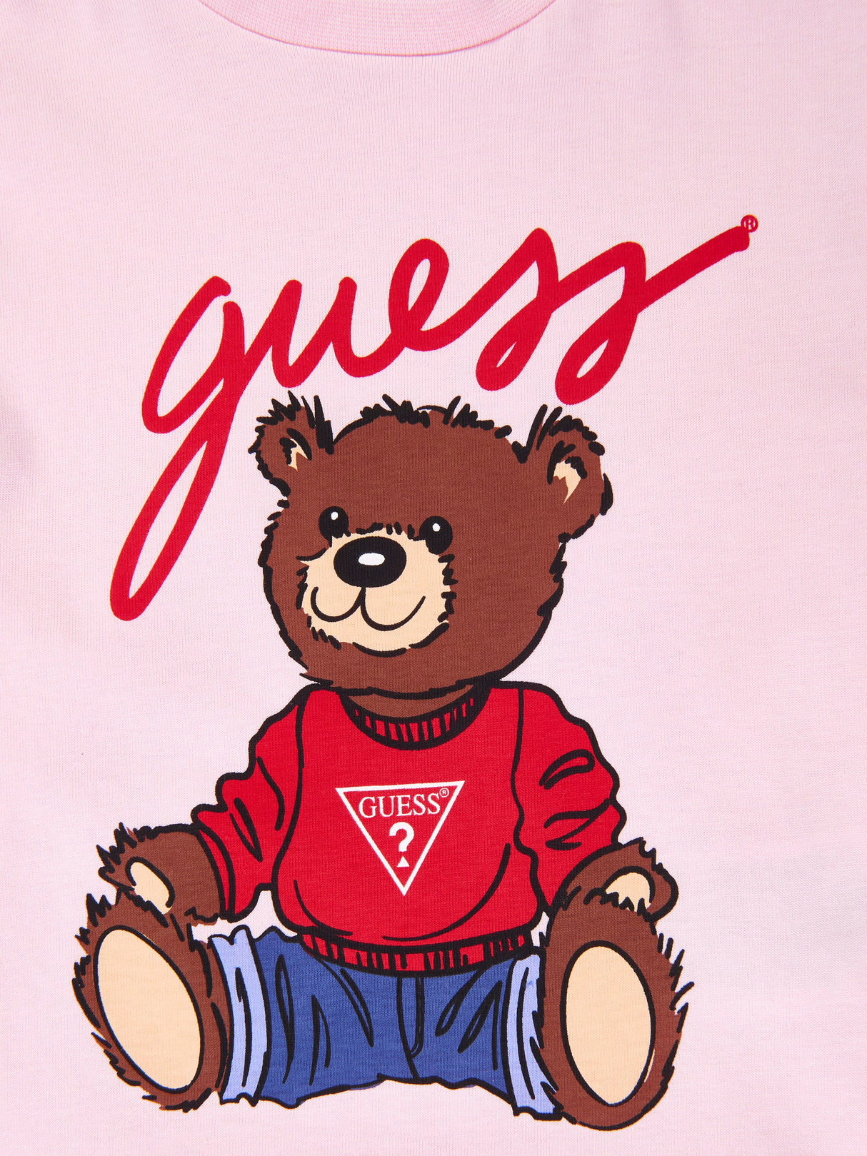 Guess Girls Teddy Bear T-Shirt in Pink