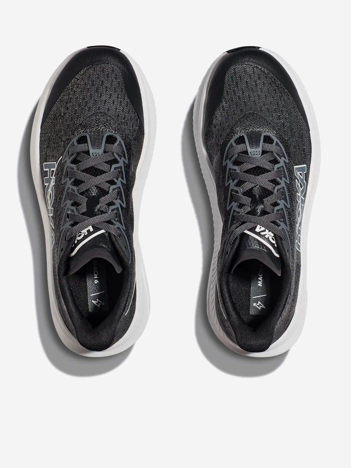 HOKA Kids Mach 6 Trainers in Black