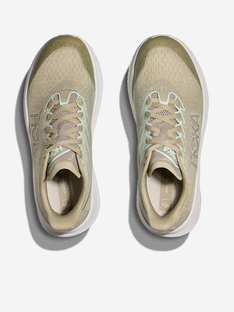 HOKA Kids Mach 6 Trainers in Beige