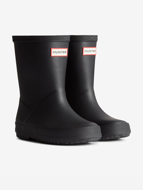 Hunter Kids First Wellington Boots in Black