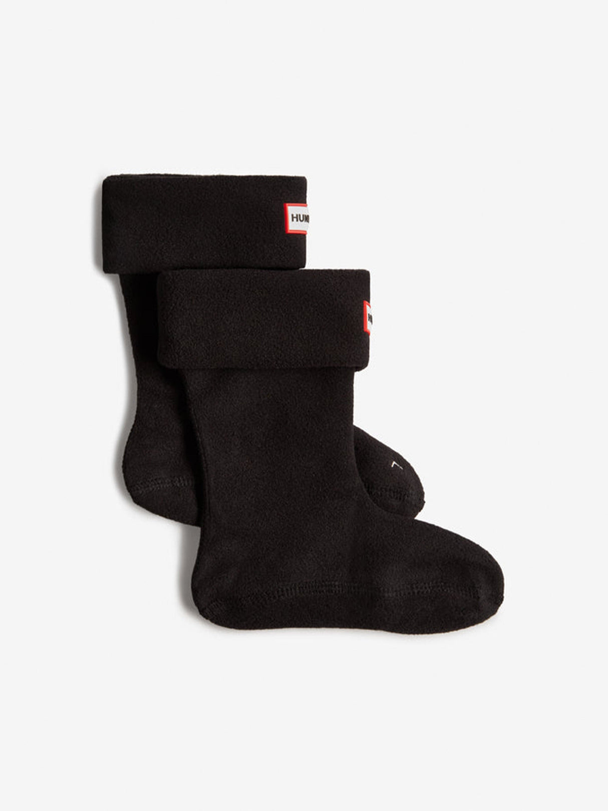 Hunter Kids Fleece Boot Socks in Black