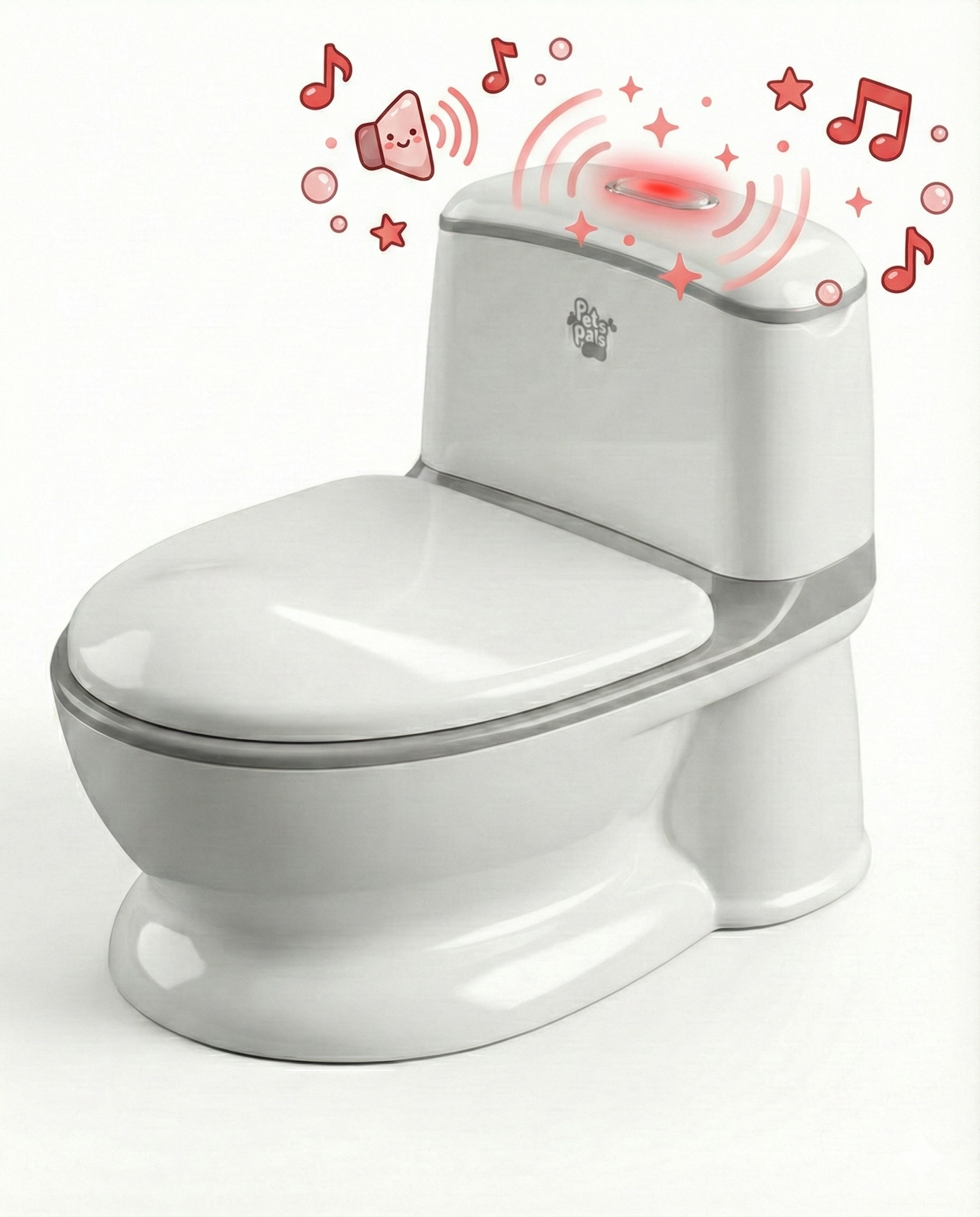 Pote Pals My First WC Potty - Grey