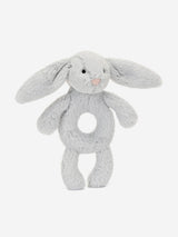 Bashful Silver Bunny Ring Rattle in Silver (18cm)