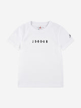 Jordan Boys MJ Wordmark Embroidered T-Shirt in White