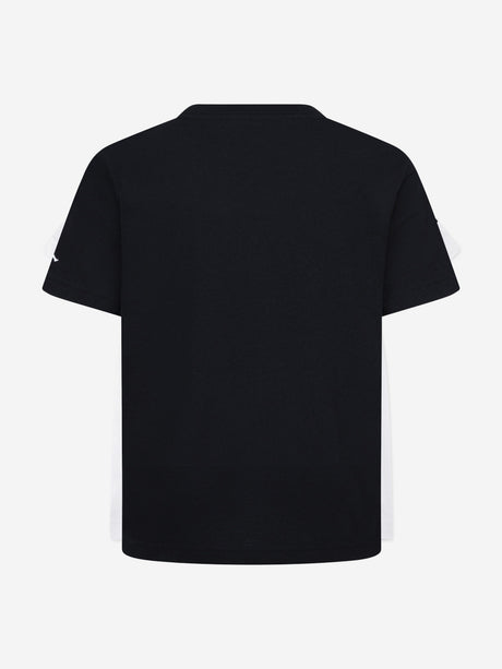 Jordan Boys MJ Wordmark Embroidered T-Shirt in Black
