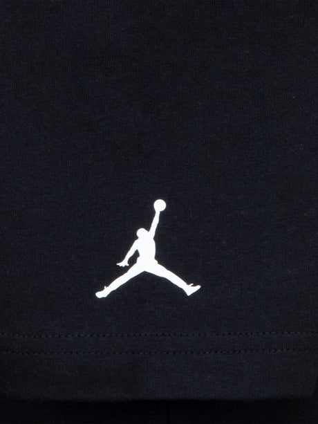 Jordan Boys MJ Wordmark Embroidered T-Shirt in Black
