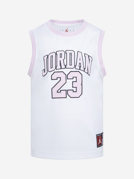 Jordan Girls 23 Jersey Short Set in Pink