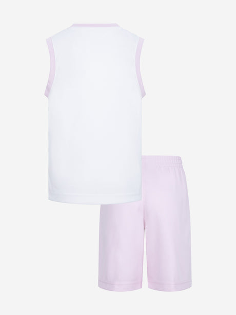 Jordan Girls 23 Jersey Short Set in Pink