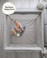 All Stars JOY Square Baby Playpen - Grey