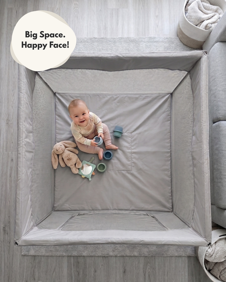 All Stars JOY Square Baby Playpen - Grey
