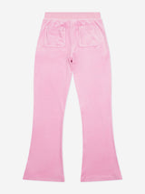 Juicy Couture Girls Diamante Logo Bootcut Joggers in Pink