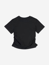 Juicy Couture Girls Diamante Logo T-Shirt in Black