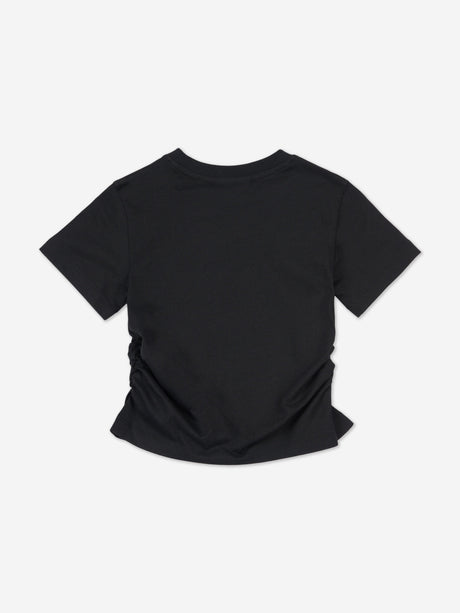 Juicy Couture Girls Diamante Logo T-Shirt in Black