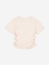 Juicy Couture Girls Diamante Logo T-Shirt in Beige
