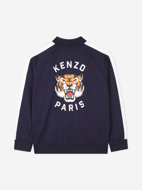 KENZO Kids Logo Track Jacket in Navy