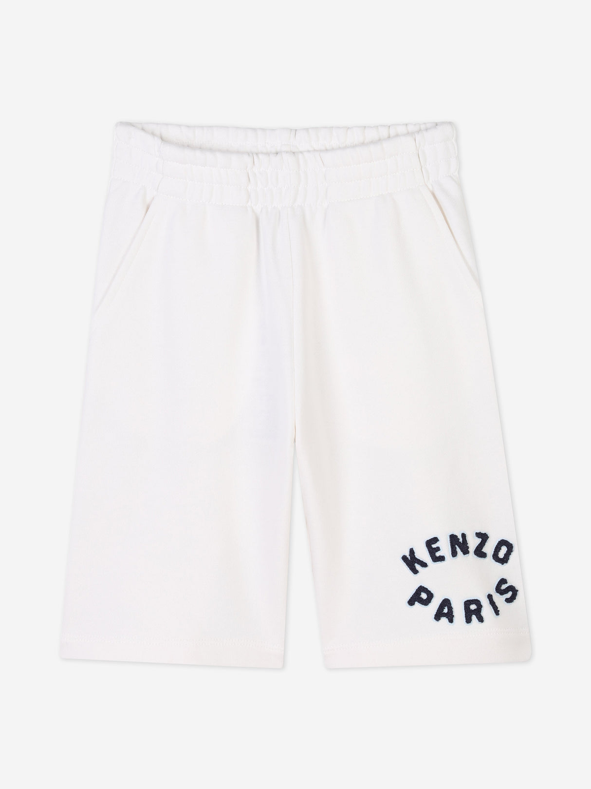 KENZO Kids Logo Bermuda Shorts in Ivory