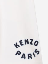 KENZO Kids Logo Bermuda Shorts in Ivory