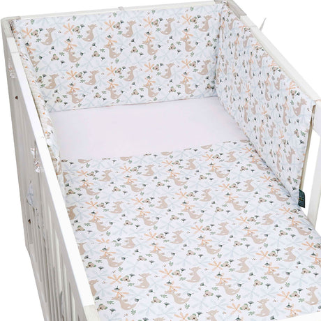 FORREST 3 Piece Reversible Cot Bed Set – Organic Cotton Baby Bedding - Koalaroo
