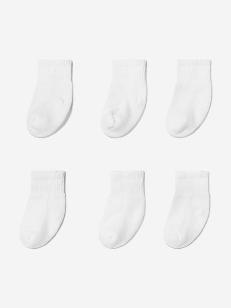 Lacoste Baby 6 Pack Socks Set in White
