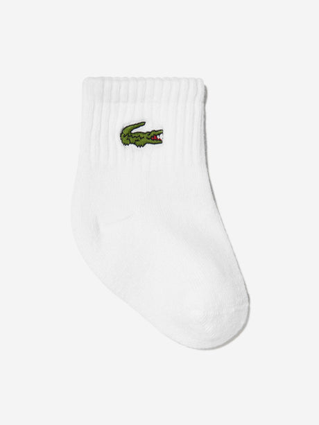 Lacoste Baby 6 Pack Socks Set in White
