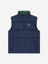 Lacoste Kids Padded Gilet in Navy