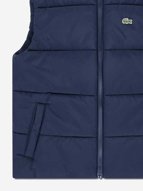 Lacoste Kids Padded Gilet in Navy