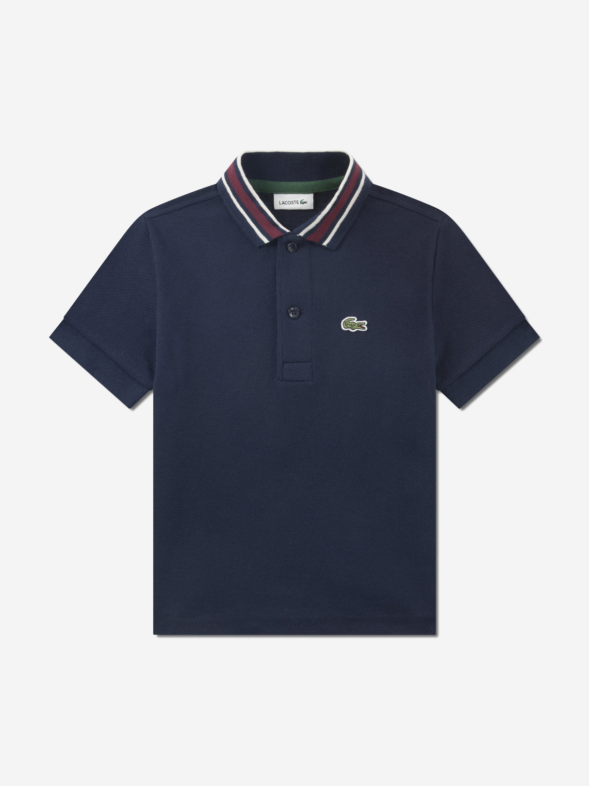 Lacoste Boys Petit Pique Polo Shirt in Navy