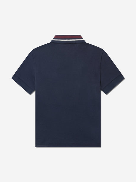 Lacoste Boys Petit Pique Polo Shirt in Navy