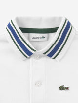 Lacoste Boys Petit Pique Polo Shirt in White