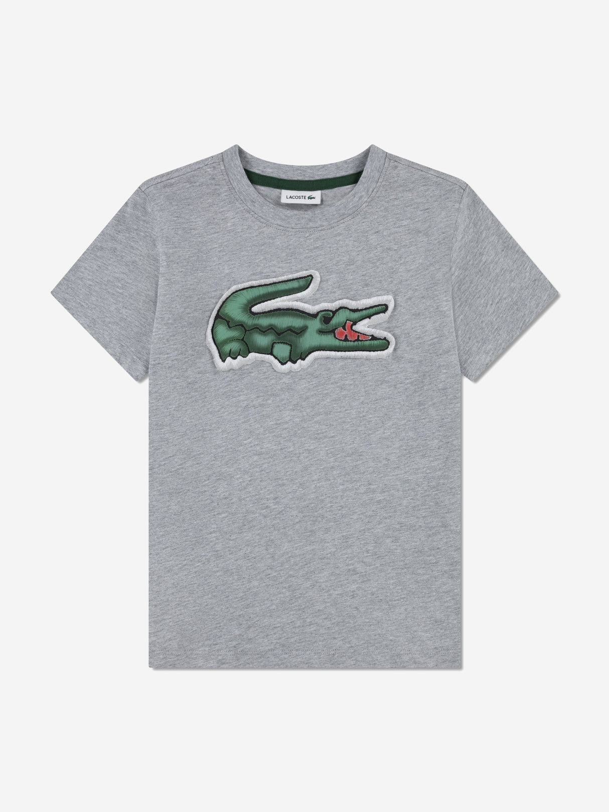 Lacoste Boys Logo T-Shirt in Grey