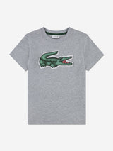 Lacoste Boys Logo T-Shirt in Grey
