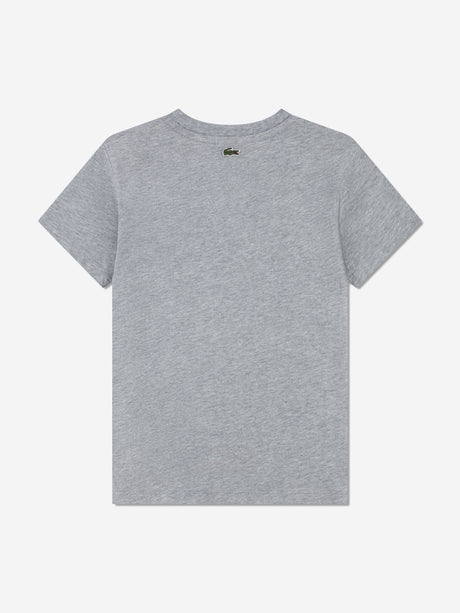 Lacoste Boys Logo T-Shirt in Grey