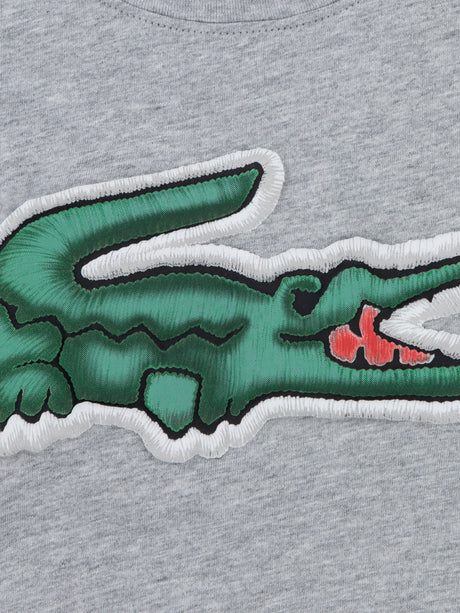 Lacoste Boys Logo T-Shirt in Grey