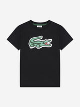 Lacoste Boys Logo T-Shirt in Black