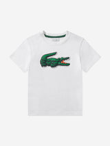 Lacoste Boys Logo T-Shirt in White