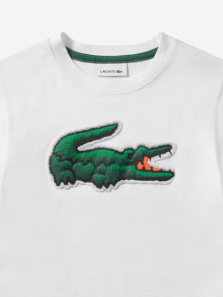 Lacoste Boys Logo T-Shirt in White