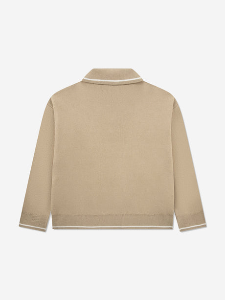 Lacoste Boys Polo Jumper in Beige