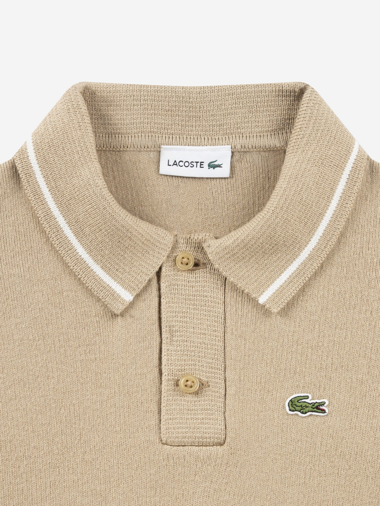 Lacoste Boys Polo Jumper in Beige